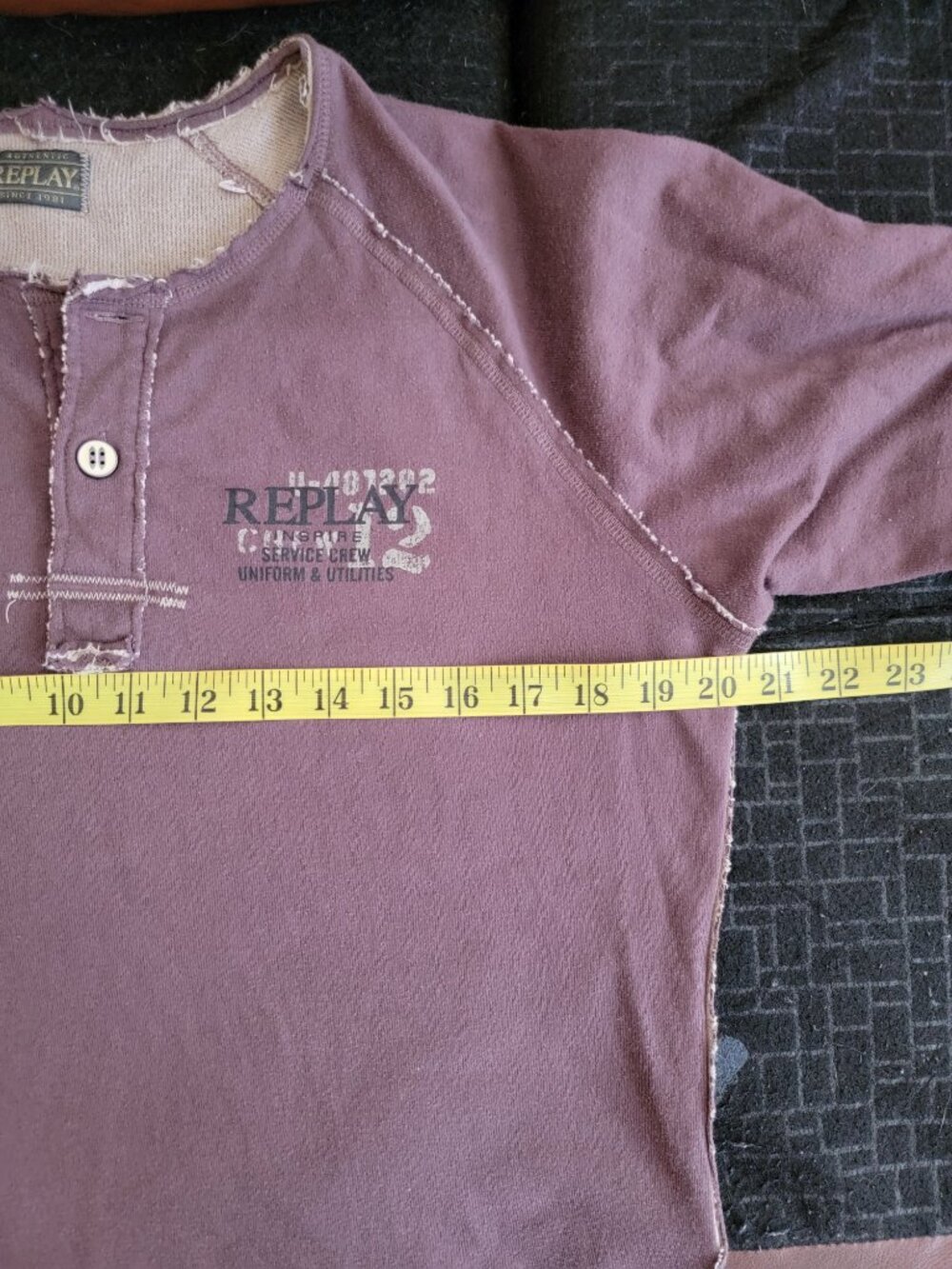 REPLAY DISTRESSED SLIM TOP - Picture 10 of 10